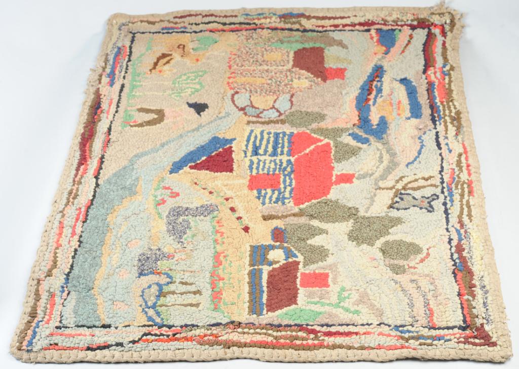 Vintage or Antique American Hooked Rug (1 of 4)