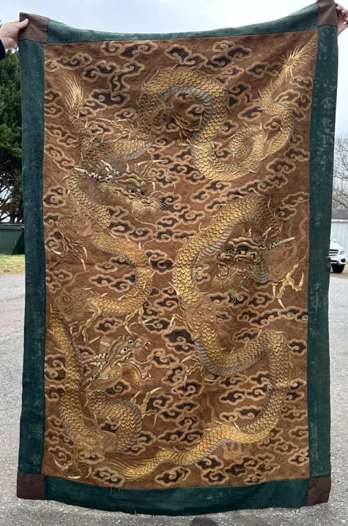 19th C. Japanese Dragon Tapestry (1 of 8)