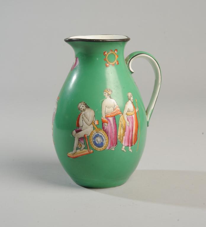 19th C. Neoclassical Prattware Chocolate Pot (1 of 3)