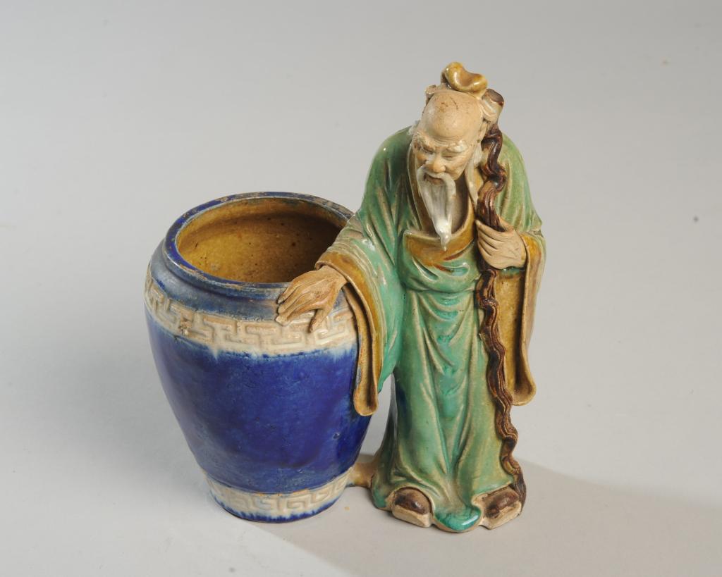 Chinese Mudmen Mud Man Jardiniere (1 of 6)