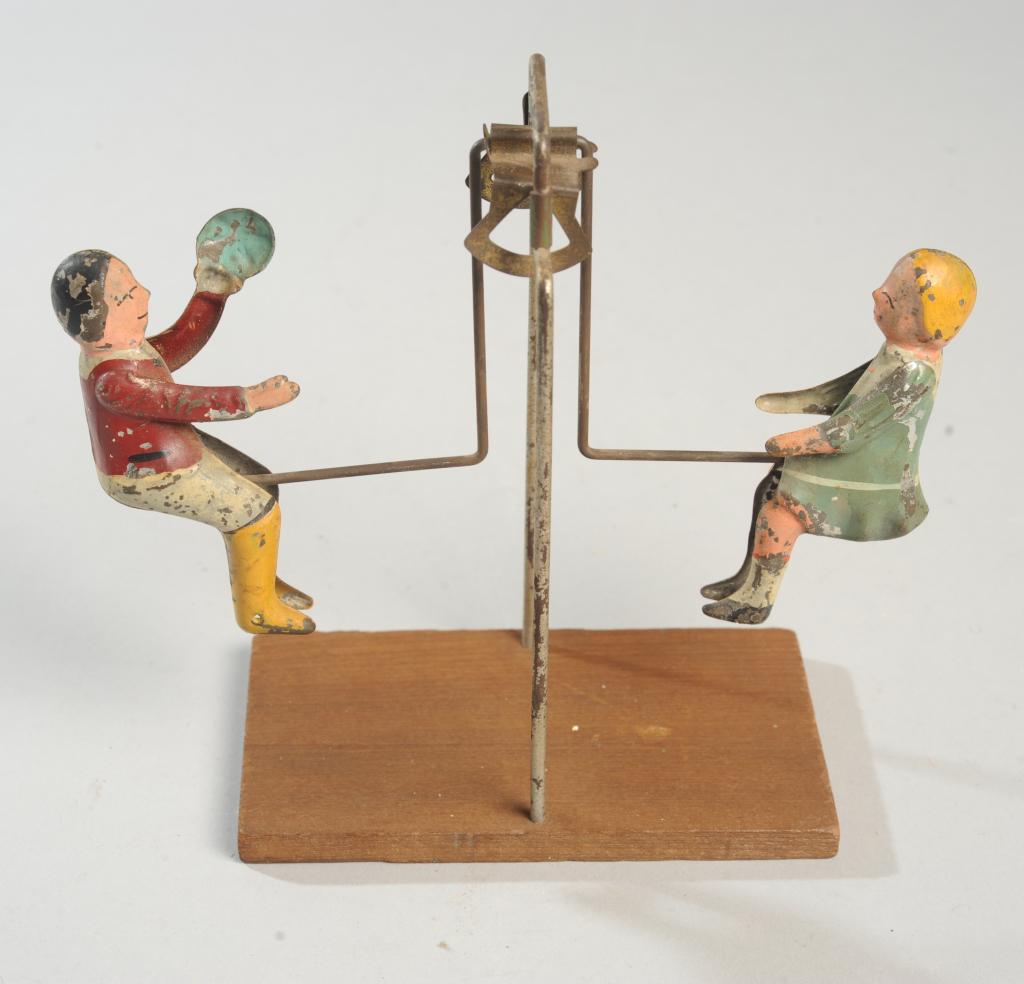 Gibbs Painted Tin Swing Toy (1 of 1)