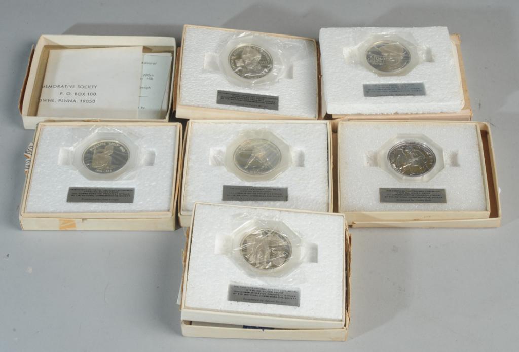 Lot of Sterling Silver Proof Coin Medals (1 of 7)