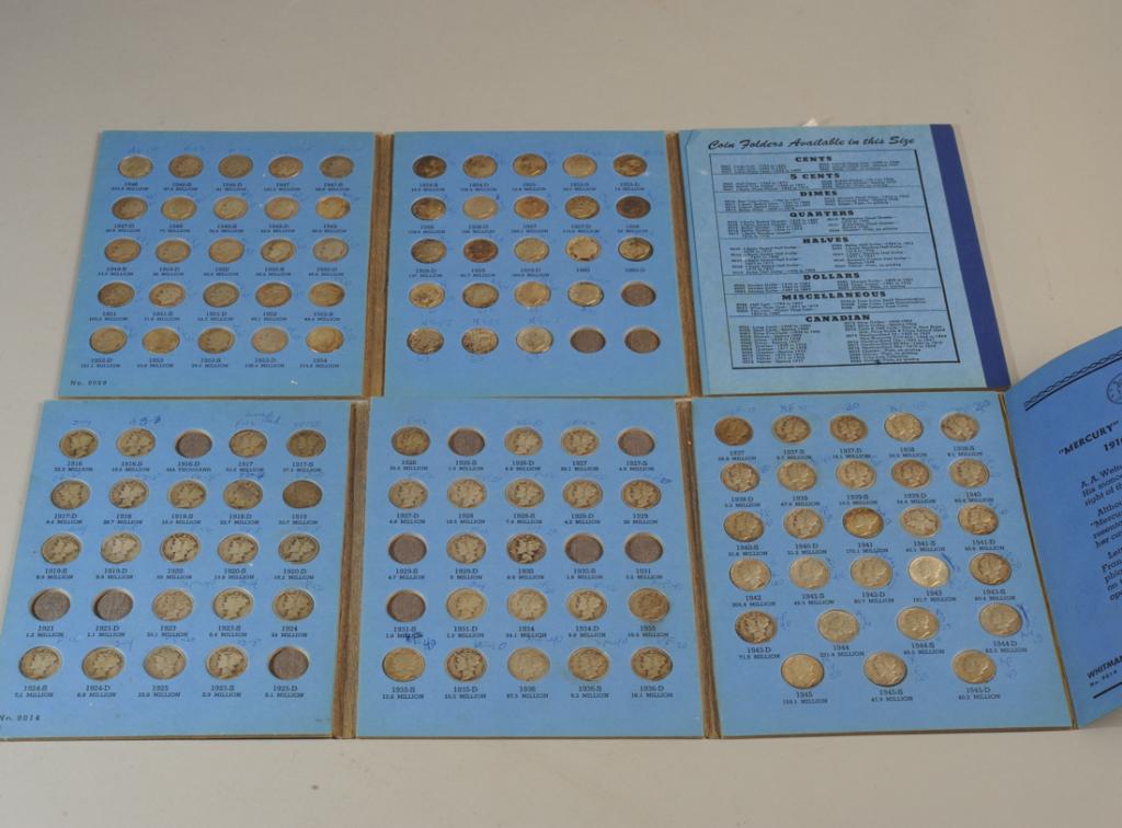 67+/- Mercury Head & Roosevelt Dimes: All pre-1964.