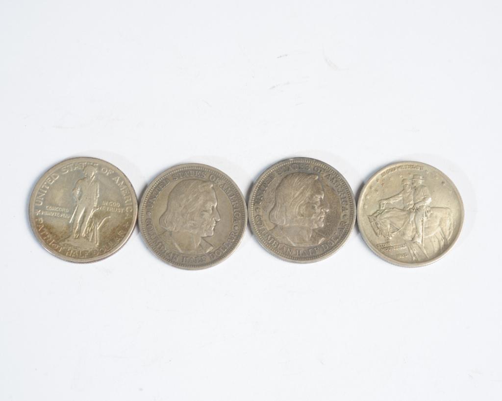 Four US Commemorative Half Dollars (1 of 2)