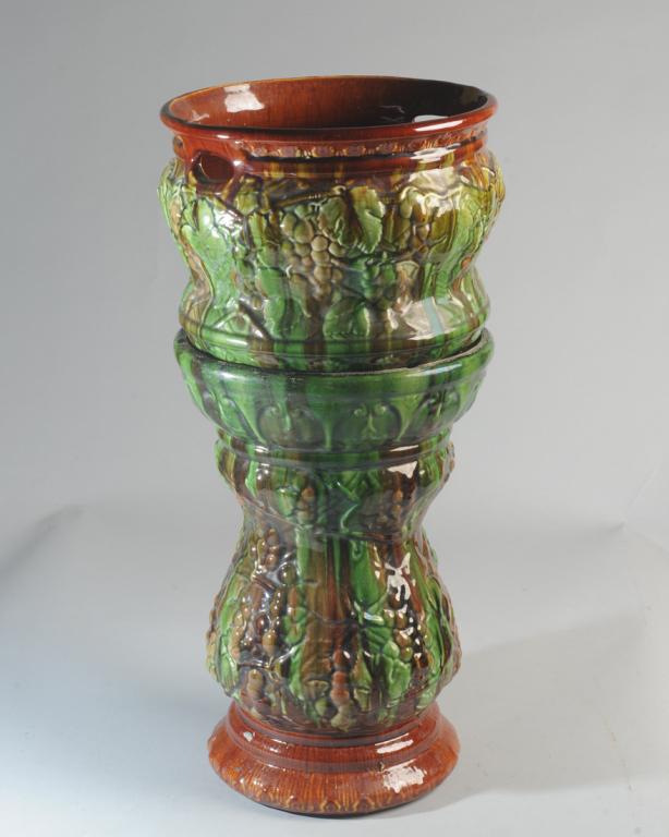 Majolica Jardiniere on Pedestal Stand (1 of 10)