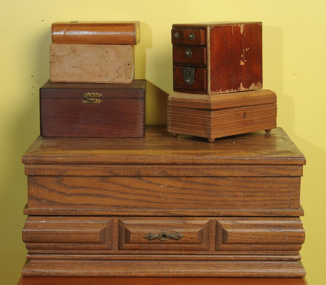 Lot of Wooden Boxes (1 of 1)