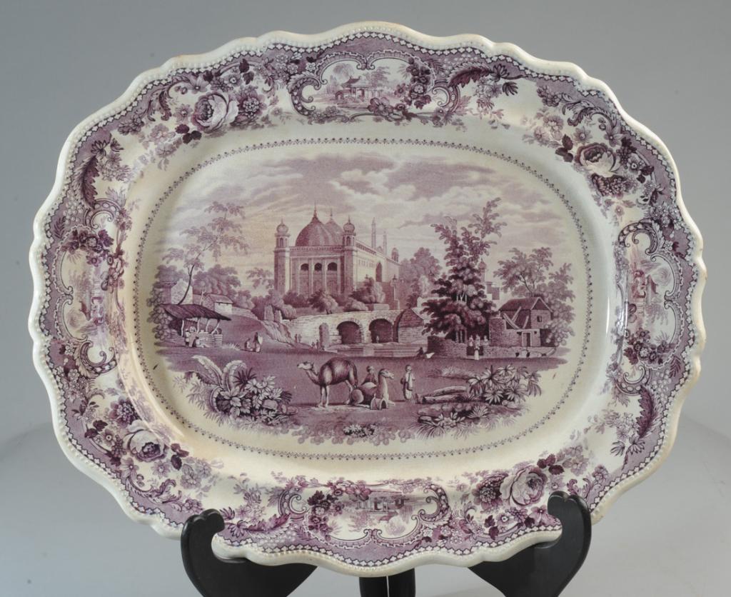 Staffordshire Mulberry Indian Palaces Platter (1 of 4)