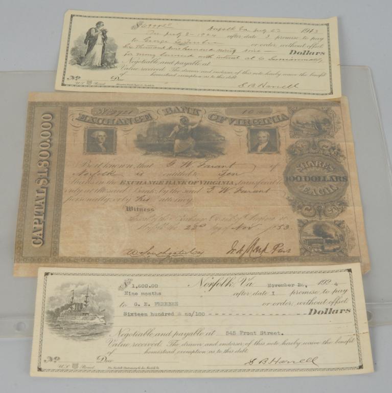 Virginia Banking Ephemera (1 of 4)