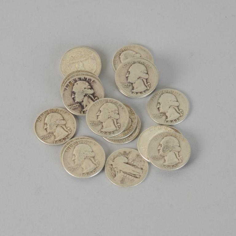 23 Silver Quarters (1 of 1)