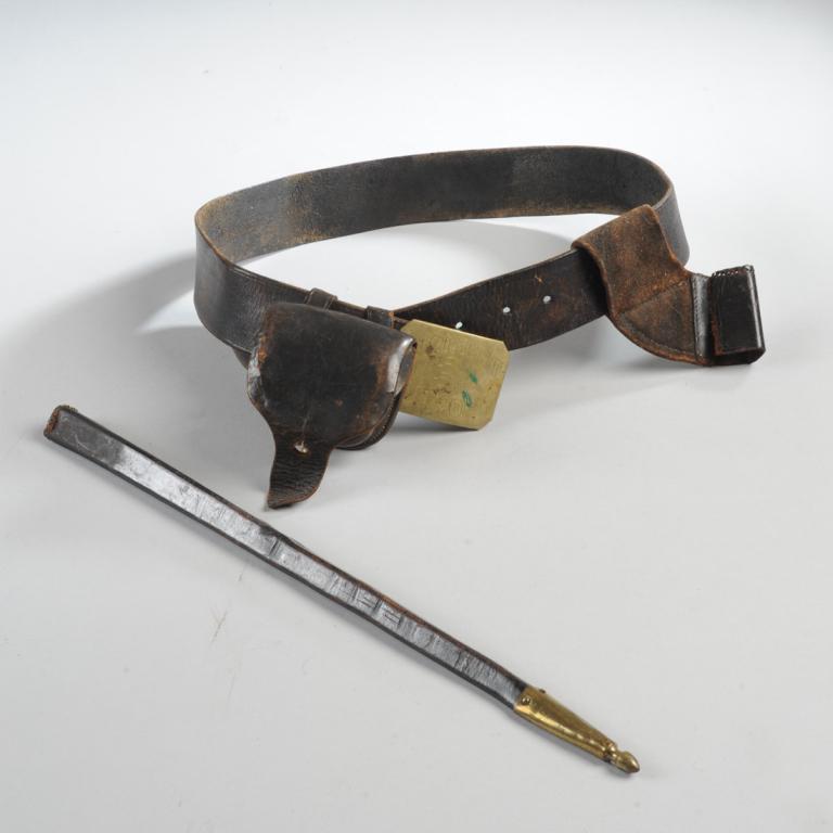 Civil War Cap Box, Belt, Bayonet Scabbard (1 of 4)