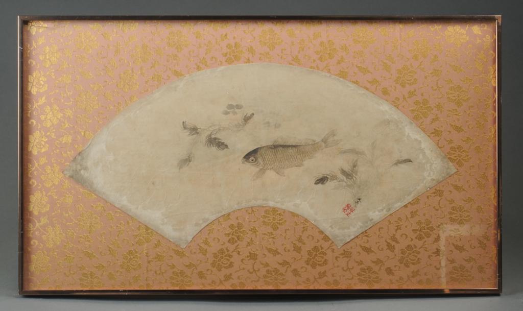 Tani Buncho (1763-1841) Fan Painting (1 of 7)