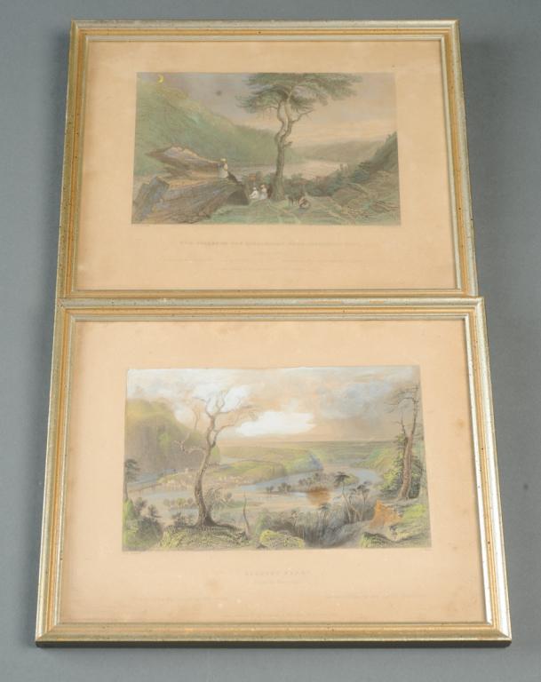 Pair of Antique Hand Colored Engravings (1 of 3)