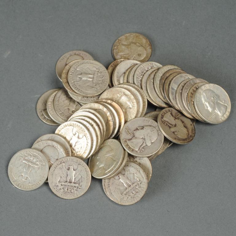 Mixed Grouping 54 Silver Washington Quarters+ (1 of 1)