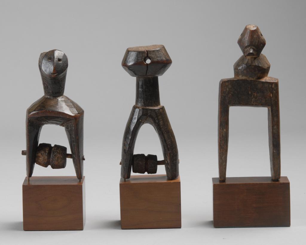 Ex-Thomas McNemar, 3 West African Heddle Pulleys (1 of 3)