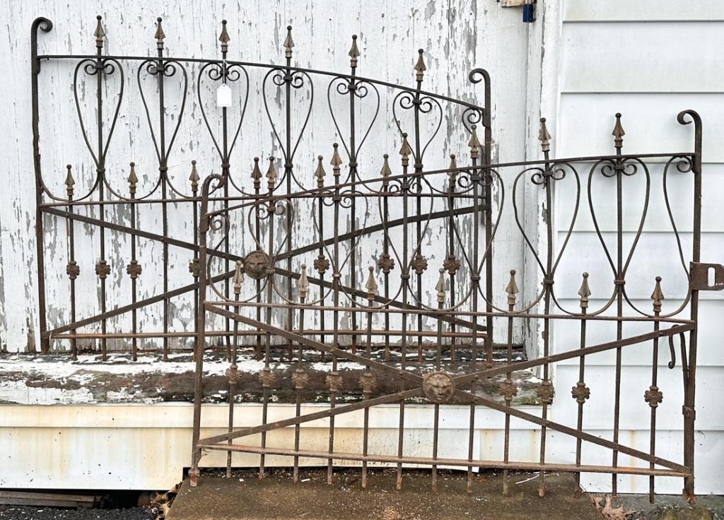 Pair 19th C. Iron Gates (1 of 8)