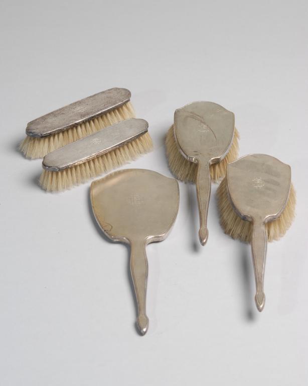 English Sterling Silver Brush & Mirror Grouping (1 of 5)
