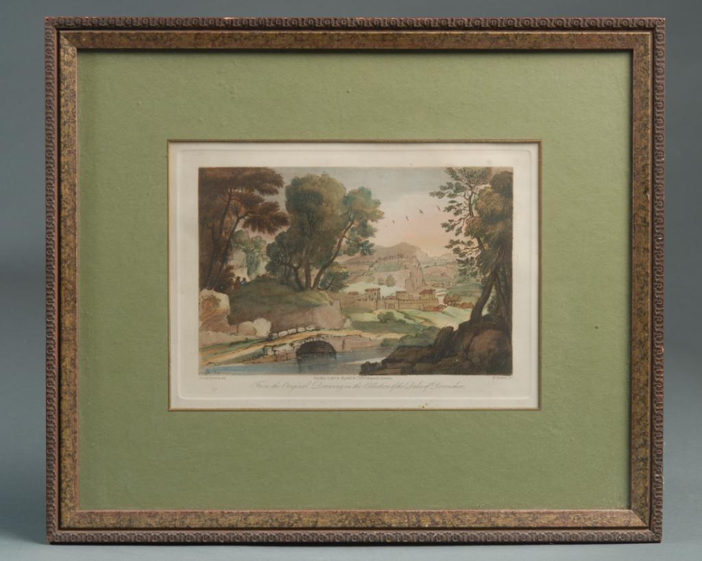 Hand Colored Engraving after Claude Lorraine (1 of 2)