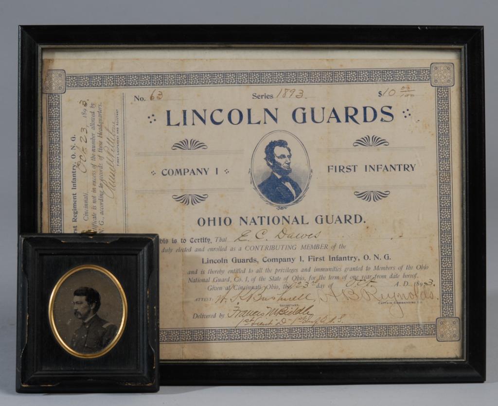 Ephraim C. Dawes Original Photo and Certificate (1 of 4)