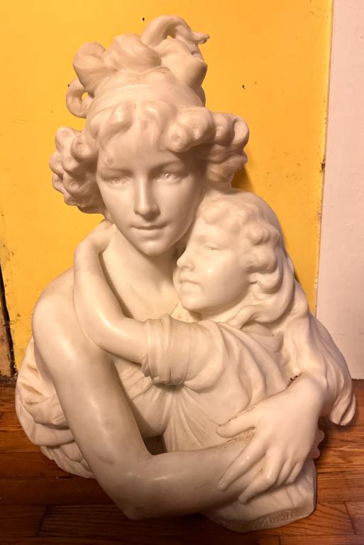 Richard Aurili (1834 - 1914) Marble Sculpture (1 of 8)