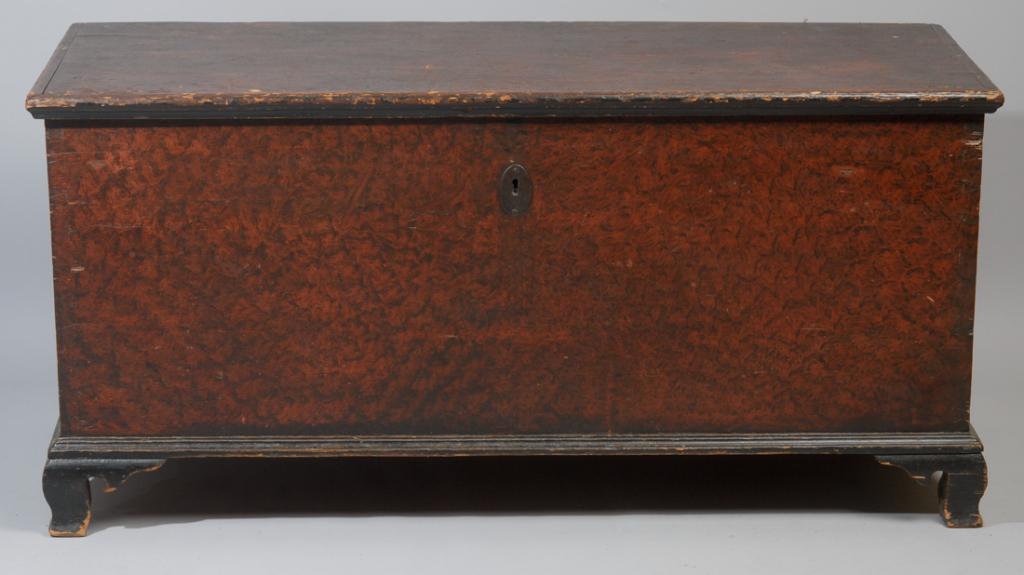 19th C. Pennsylvania Grain Painted Blanket Chest (1 of 10)