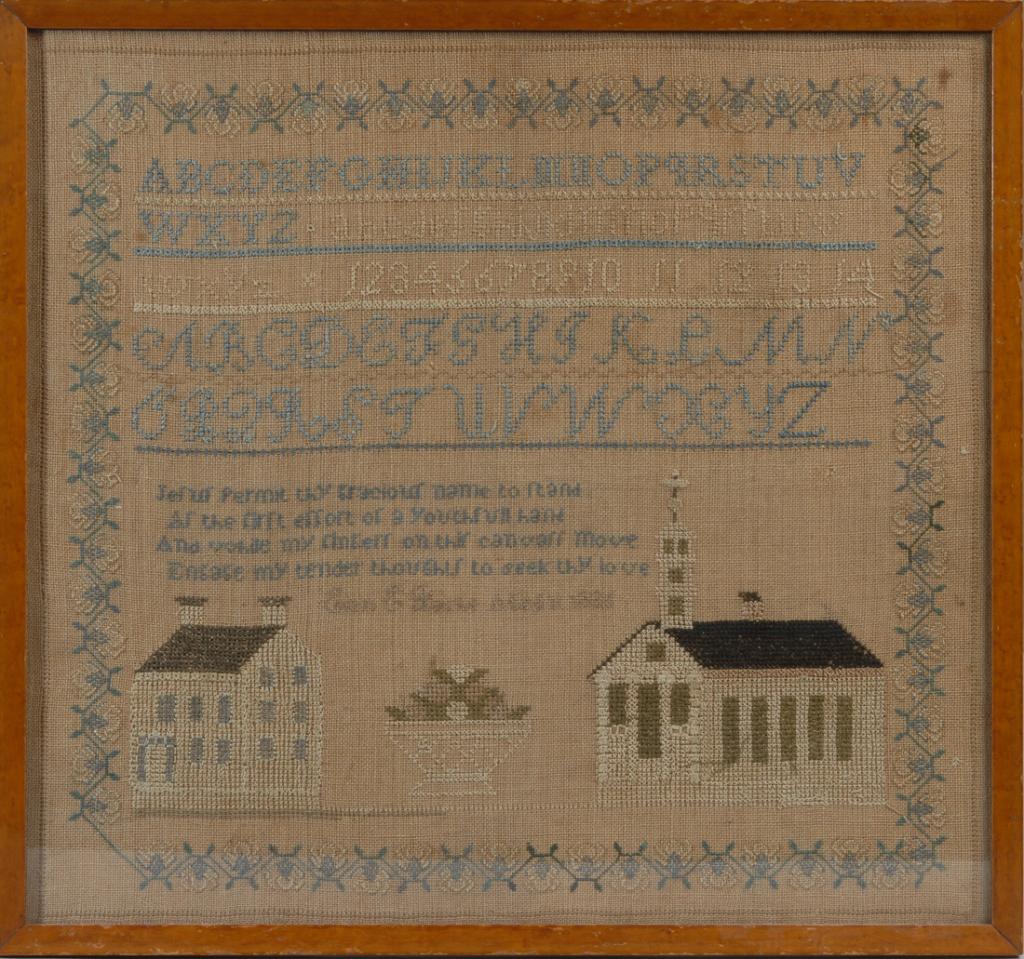 19th C. Needlework Sampler (1 of 6)
