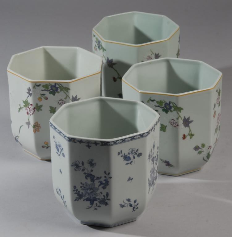 4 Raynaud Limoges Cache Pots (1 of 4)