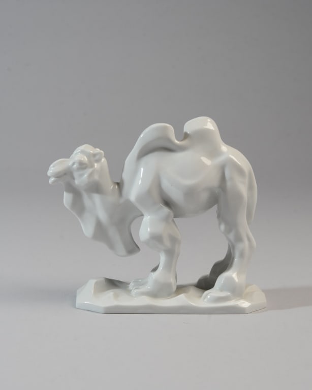 Scarce Herend Blanc de Chine Standing Camel (1 of 5)