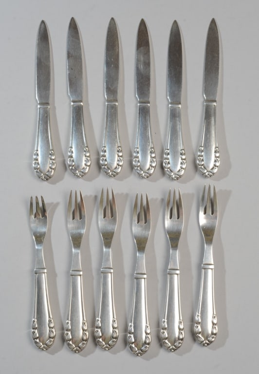 Georg Jensen Sterling Silver Fruit Set (1 of 5)