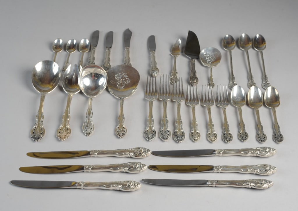 32 pcs. Gorham La Scala Sterling Silver Flatware (1 of 6)