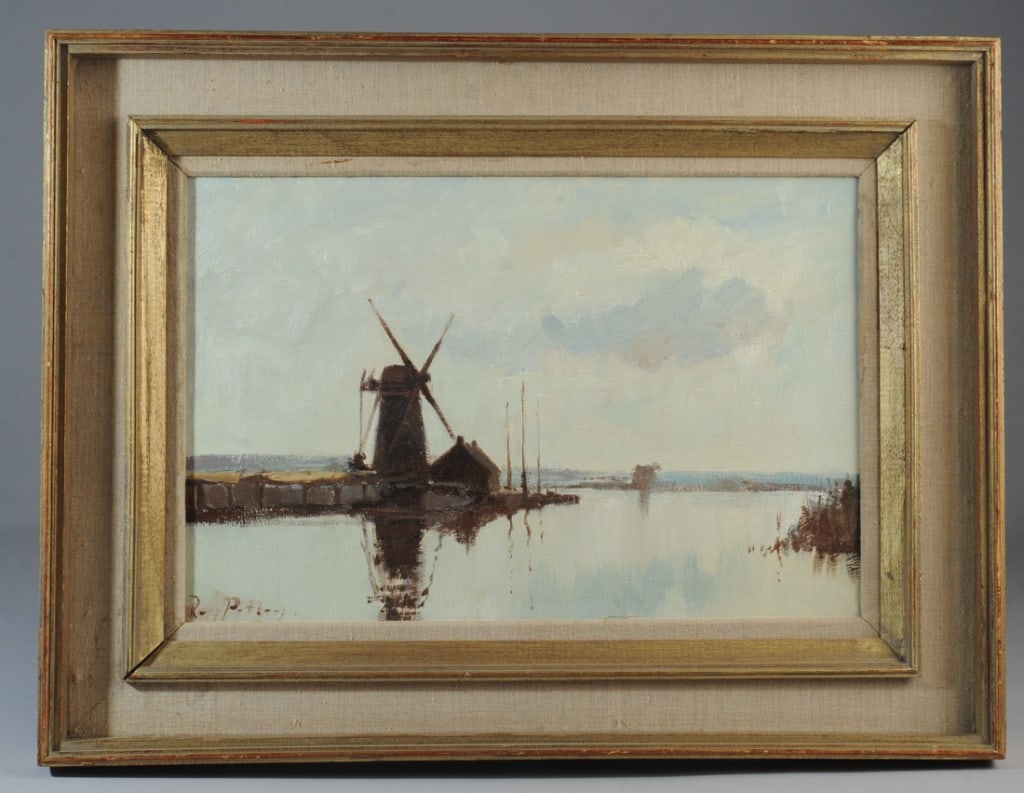 Roy Petley (b. 1950) Oil on Canvas, Windmill (1 of 3)