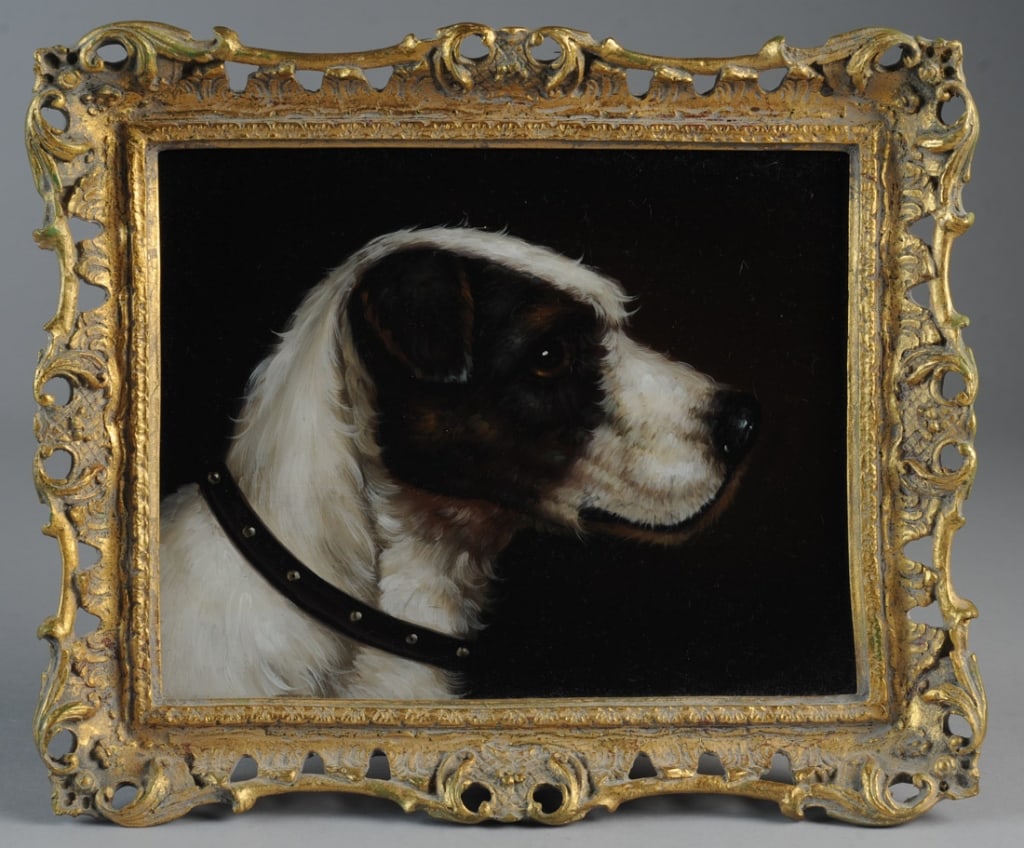 Decorative Oil Painting of Jack Russell Terrier (1 of 3)