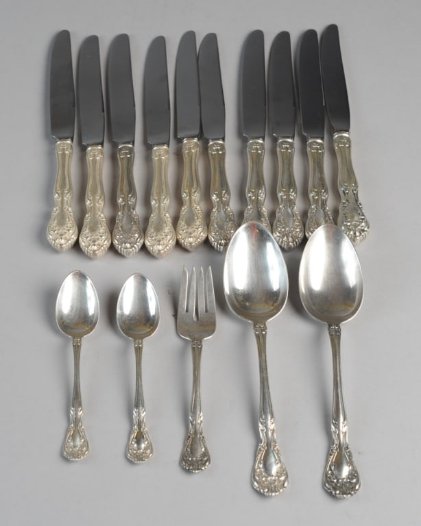 15 pcs. Alvin Chateau Rose Sterling Silver (1 of 4)