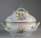 Large Herend Hand Painted Lidded Tureen