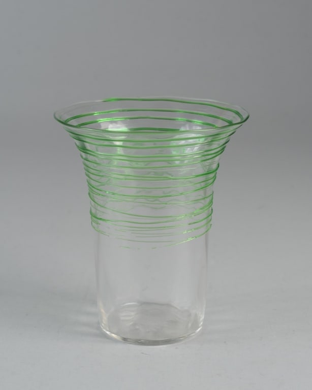 Steuben Threaded Glass Vase (1 of 3)