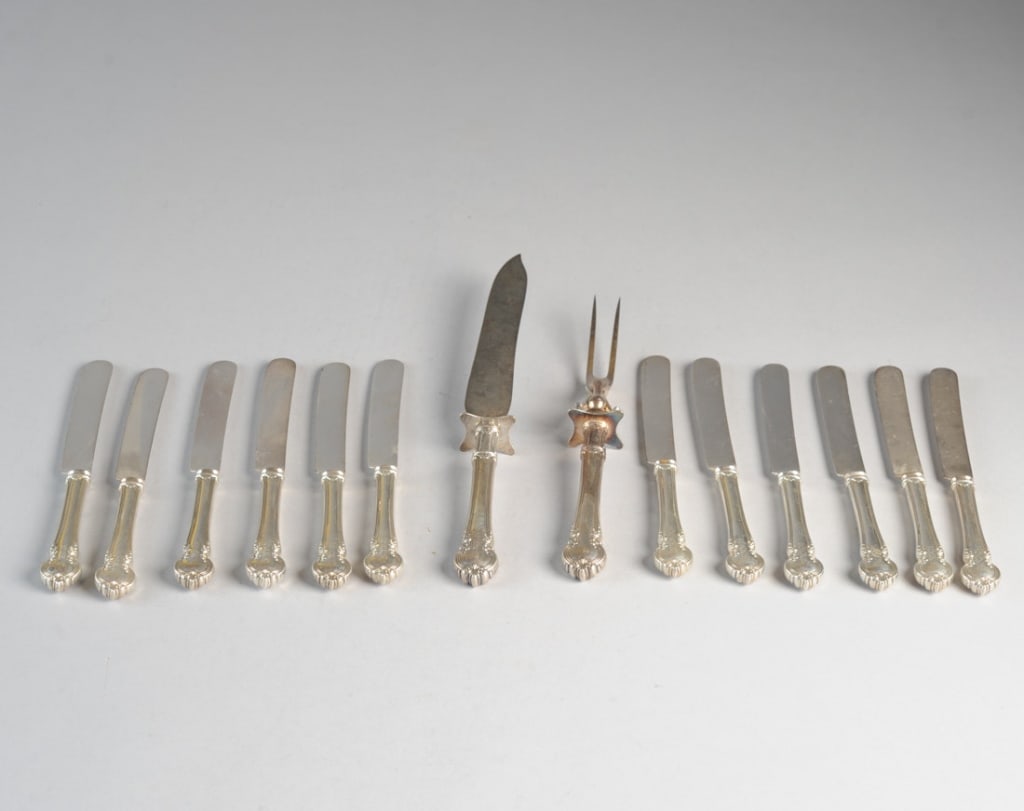 Reed & Barton La Comtesse Carving Set & Knives (1 of 4)