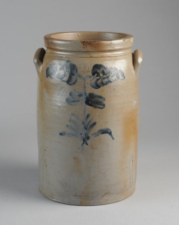 Peter Hermann 3 Gal. Stoneware Crock, Baltimore (1 of 8)