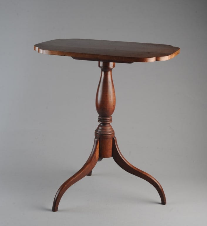 19th C. Cherry Tilt-Top Table (1 of 7)