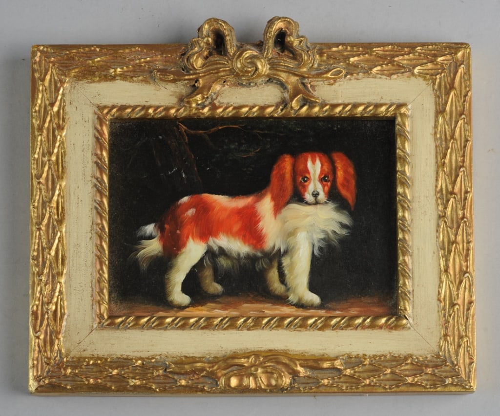 Oil Painting Cavalier King Charles Spaniel (1 of 1)