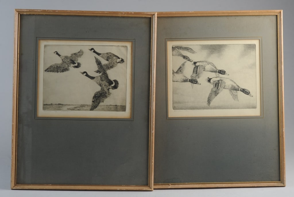 Pr. Benson B. Moore Etchings (American, 1882-1974) (1 of 4)