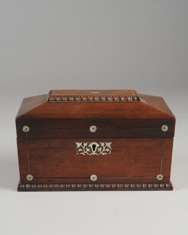 19th C. Sarcophagus Tea Caddy (1 of 6)