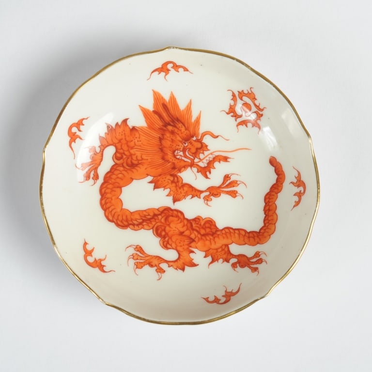 Meissen Ming Dragon Diminutive Saucer (1 of 2)