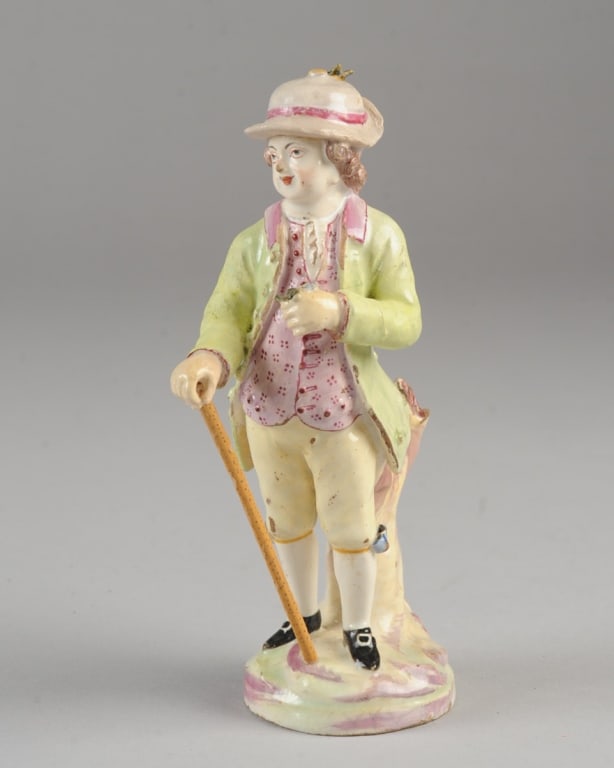 18th C. Strasbourg Faience Figure (1 of 5)