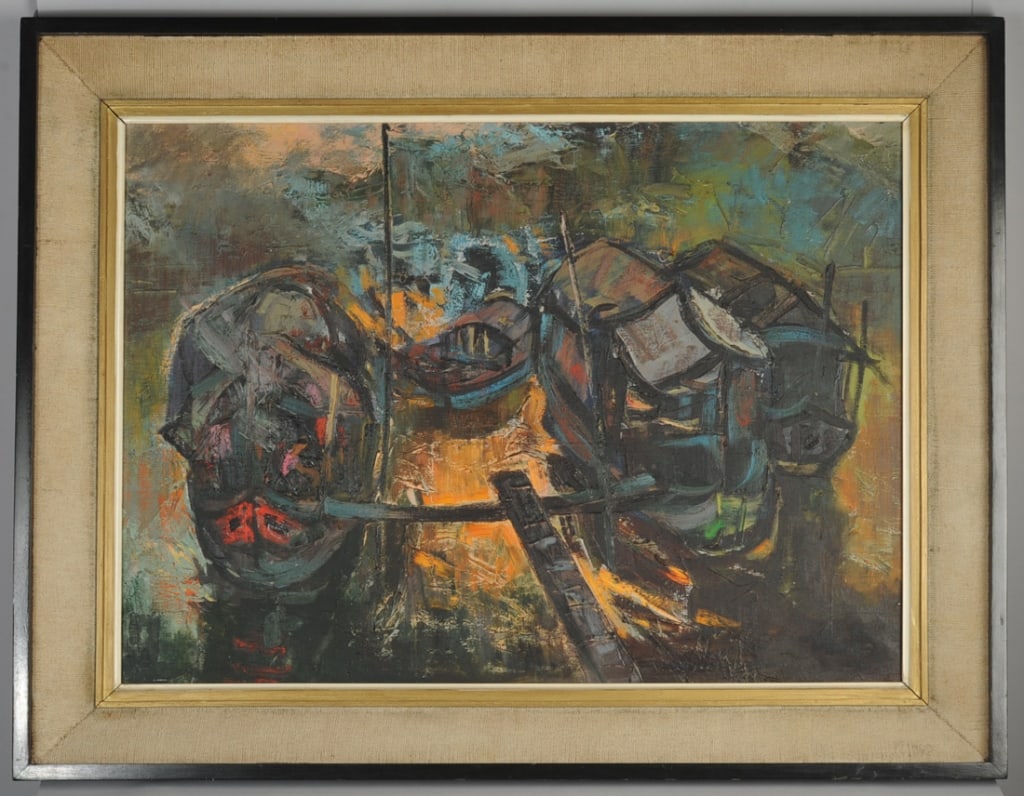 Thuan Ho (Vietnamese, 1920 - 2008) Oil on Canvas (1 of 5)