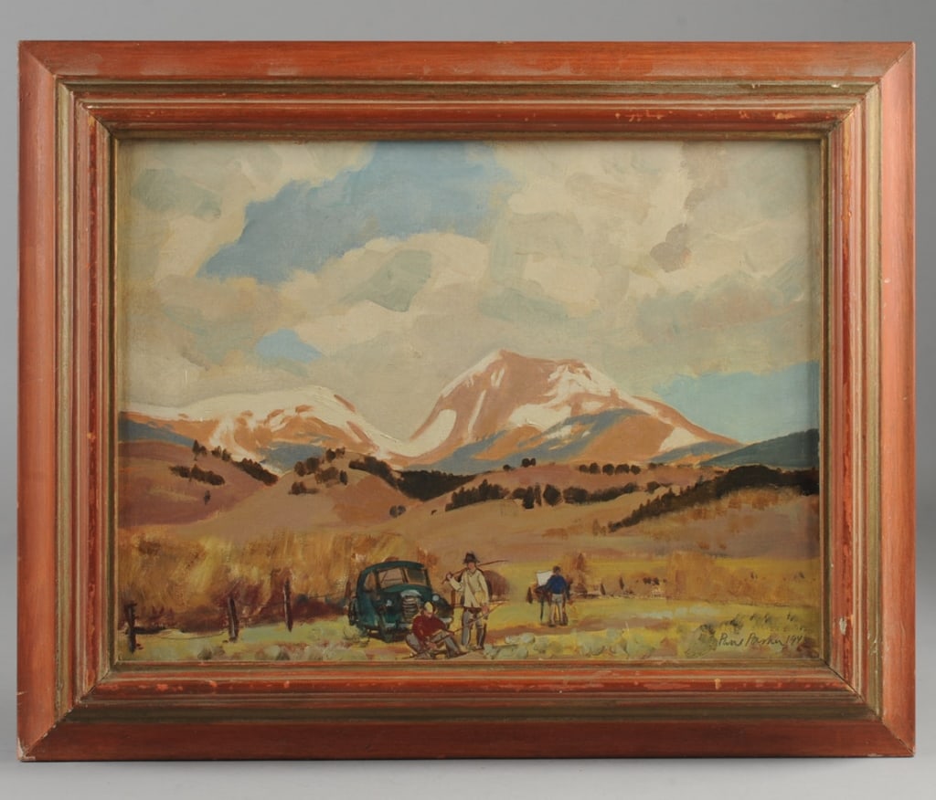 Paul Parker (1905 - 1987) Rocky Mountain Landscape (1 of 4)
