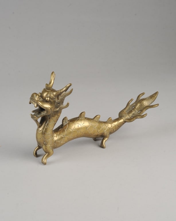 Chinese Bronze Dragon Figure (1 of 3)