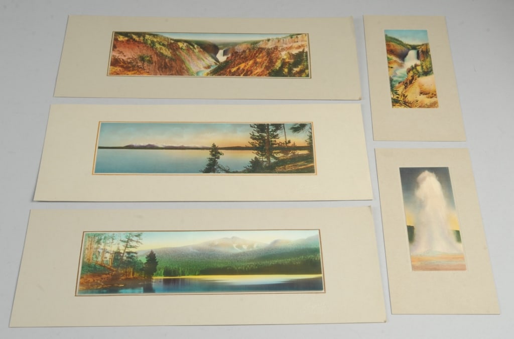 Haynes Five Hand Painted Yellowstone Pictures (1 of 9)