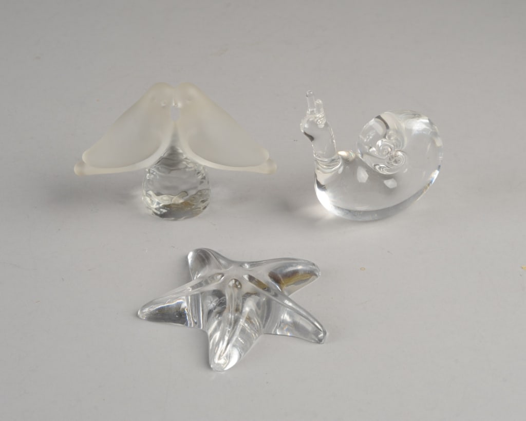 Mixed Figural Glass Group, Baccarat & Steuben (1 of 6)