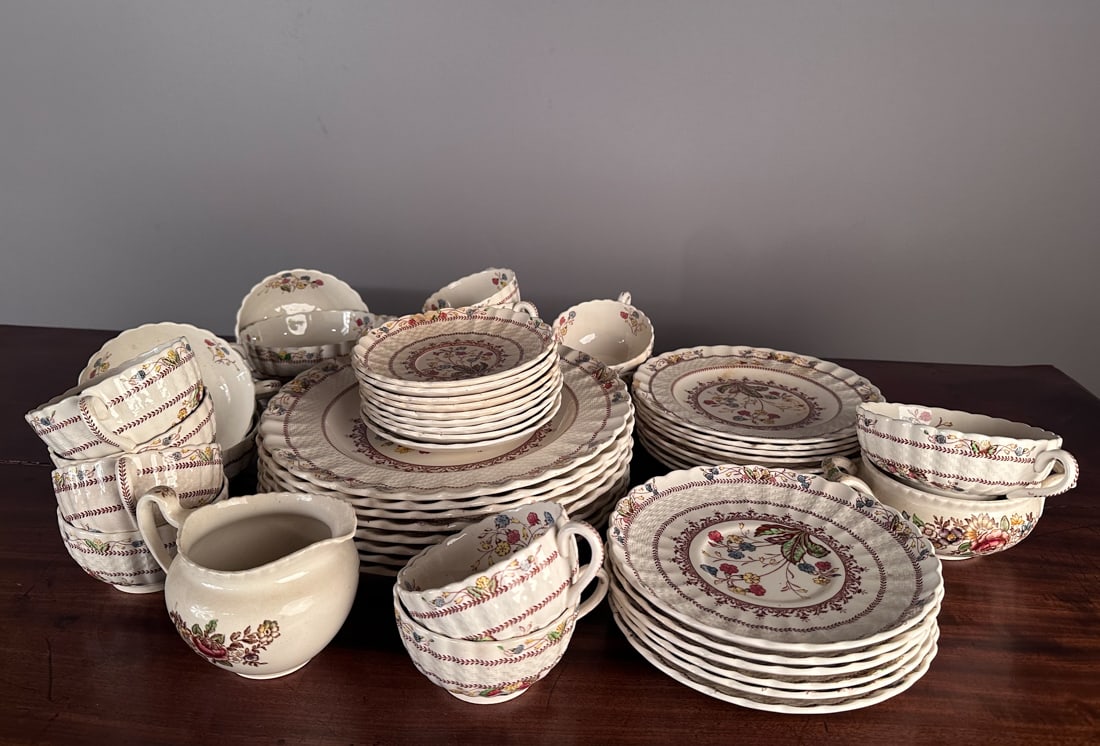 50 pcs. Copeland Spode Cowslip Porcelain (1 of 6)