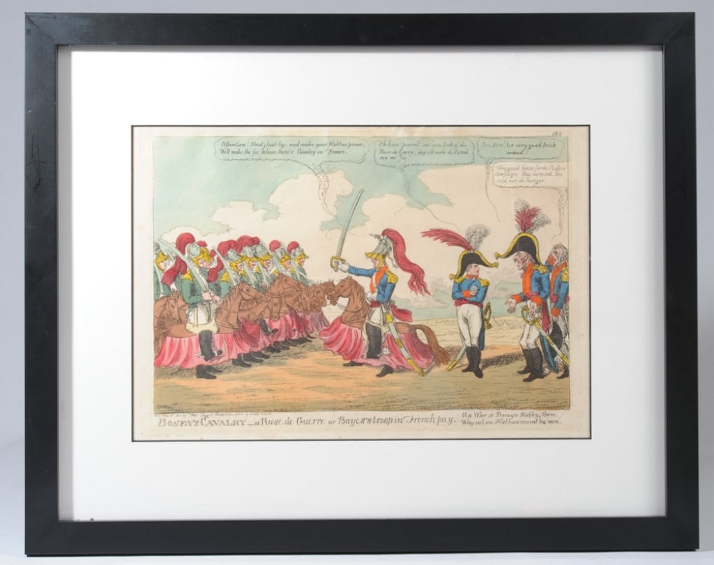 19th C. English Comic Print, George Cruikshank (1 of 4)