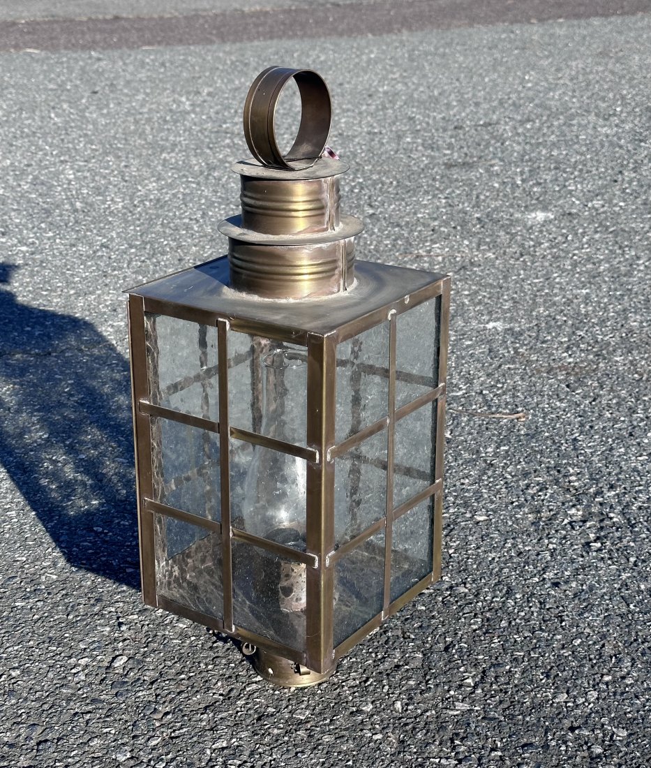 Northeast Lantern Contemporary Lantern: Loose wires / in as-found condition. H: approx. 23".